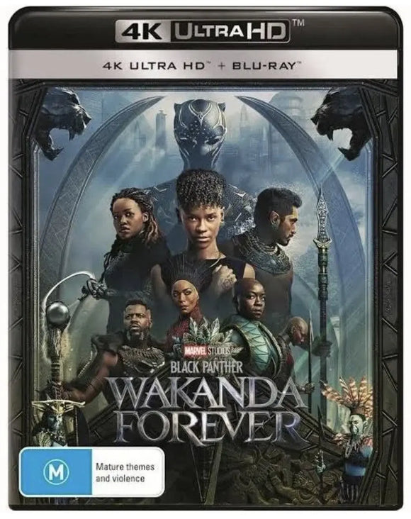 Black Panther - Wakanda Forever (4K UHD + Blu-Ray) Brand New & Sealed - Region B - All Elite DVDs