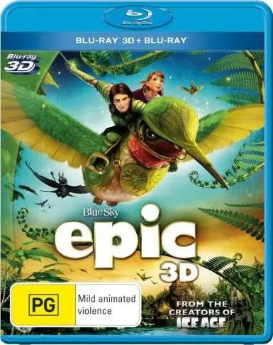Epic 3D (Blu-Ray) New & Sealed - Region B - All Elite DVDs