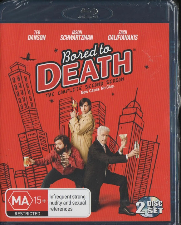 Bored To Death - Season 2 (Blu-Ray) New & Sealed - Region B - All Elite DVDs