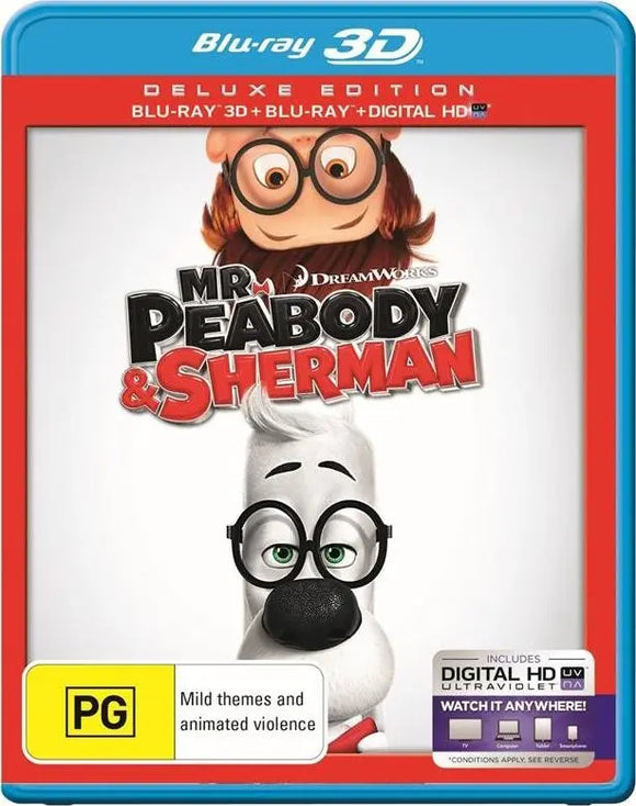 Mr. Peabody & Sherman 3D (Blu-Ray) New & Sealed - Region B - All Elite DVDs