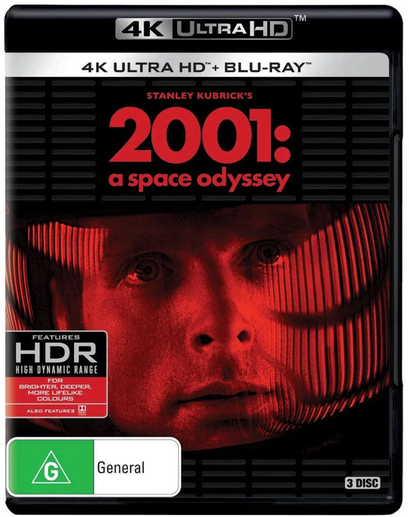 2001 - A Space Odyssey (4K UHD + Blu-Ray) Brand New & Sealed - Region Free - All Elite DVDs