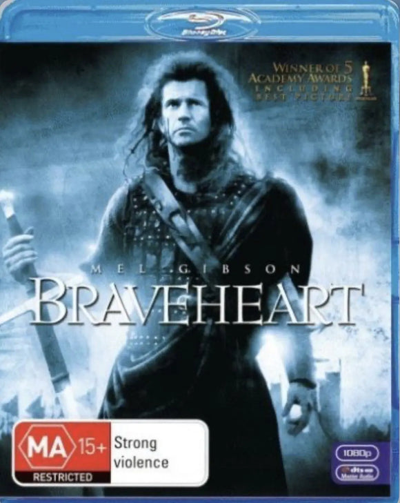 Braveheart (Blu-ray) Brand New & Sealed - Region B - All Elite DVDs