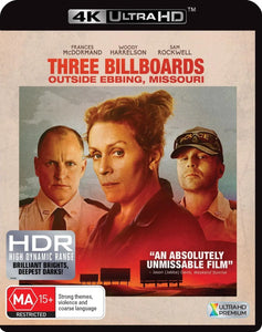 Three Billboards Outside Ebbing, Missouri (4K-UHD)New & Sealed - Region Free - All Elite DVDs