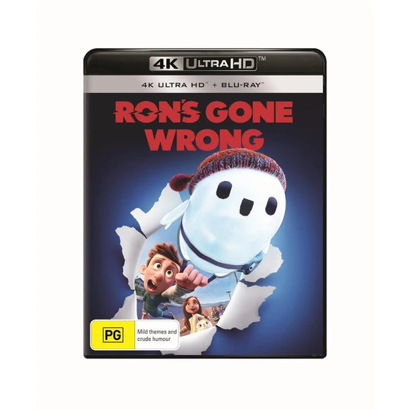 Ron's Gone Wrong (4K UHD + Blu-Ray) Brand New & Sealed - Region B - All Elite DVDs