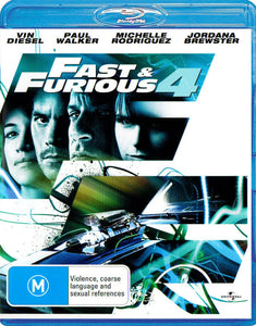 Fast & Furious 4 (Blu-Ray) New & Sealed - Region B - All Elite DVDs