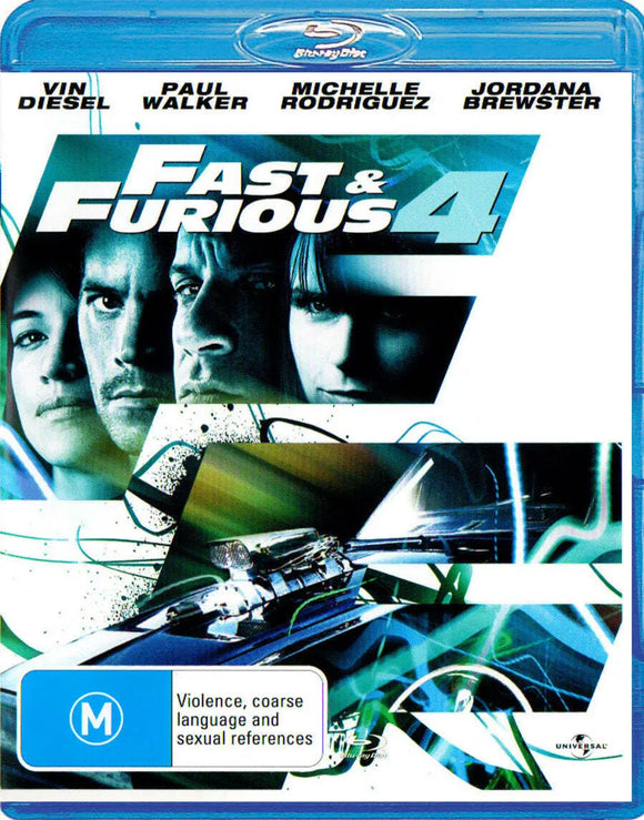 Fast & Furious 4 (Blu-Ray) New & Sealed - Region B - All Elite DVDs