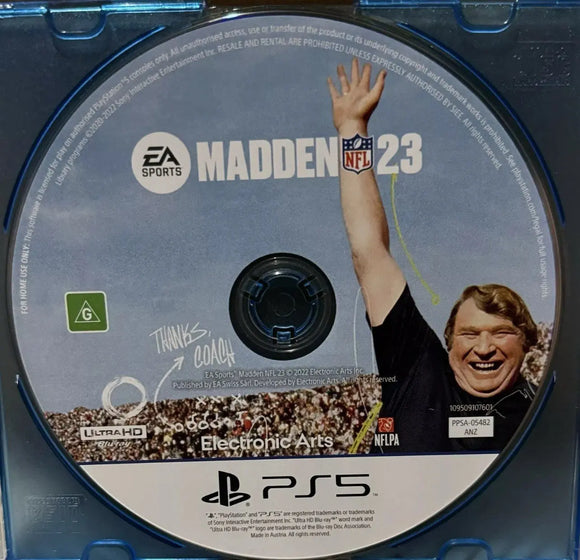 Madden 23 (PS5 Game) Mint Condition - No Case - All Elite DVDs