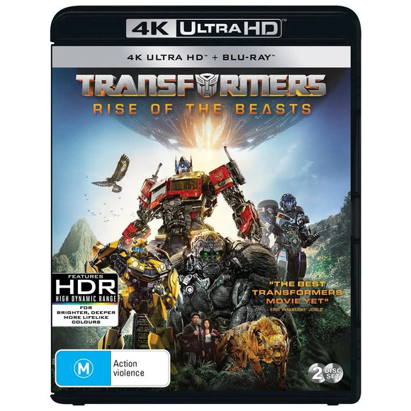Transformers: Rise of the Beasts (4K UHD + Blu-Ray) New & Sealed - Region Free - All Elite DVDs