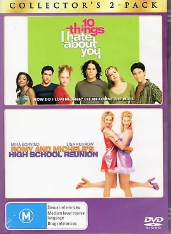 10 Things I Hate About You/Romy And Michele's High School Reunion (DVD) New-R4 - All Elite DVDs