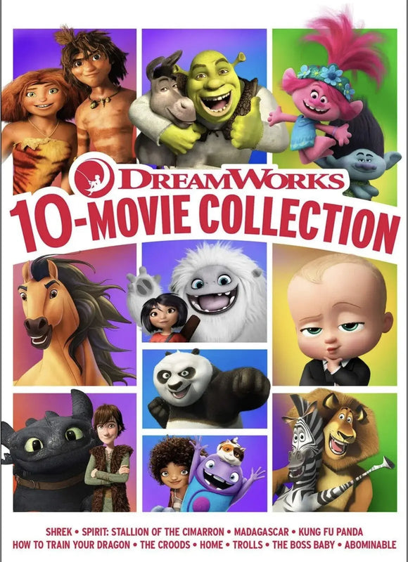 DreamWorks 10-Movie Collection (DVD) Brand New & Sealed - Region Free - All Elite DVDs