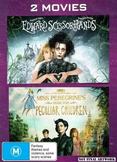 Edward Scissorhands/Miss Peregrine's Home for Peculiar Children(DVD) New - Reg4 - All Elite DVDs