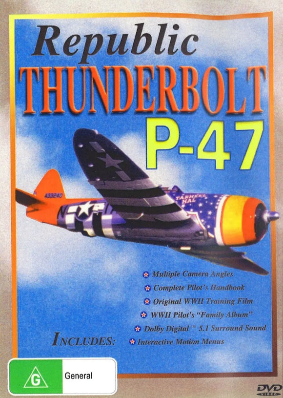 Republic P-47 Thunderbolt (DVD) Brand New & Sealed - Region 4 - All Elite DVDs