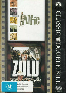 Alfie / Zulu (DVD) Brand New & Sealed - Region 4 - All Elite DVDs