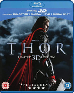 Thor 3D : Limited Edition (UK) (Blu-Ray) New & Sealed - Region B - All Elite DVDs