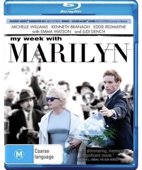 My Week With Marilyn (Blu-Ray) Brand New & Sealed - Region B - All Elite DVDs