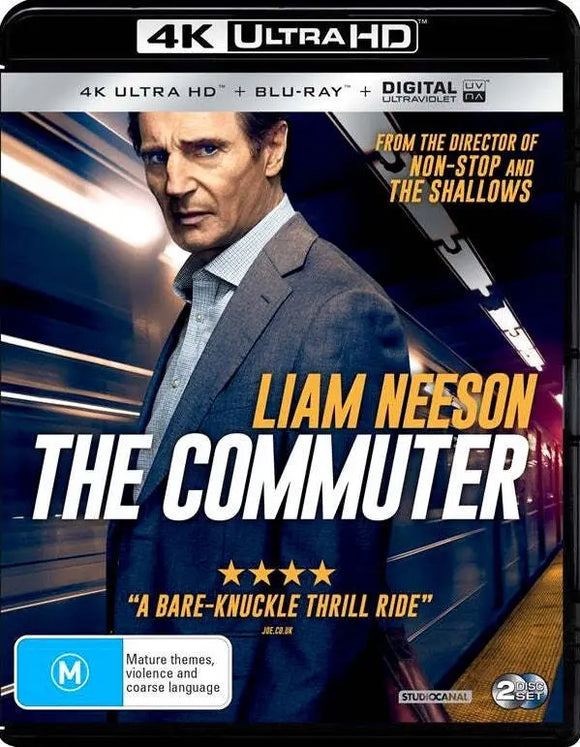 The Commuter (4K UHD + Blu-Ray) Brand New & Sealed - Region B - All Elite DVDs
