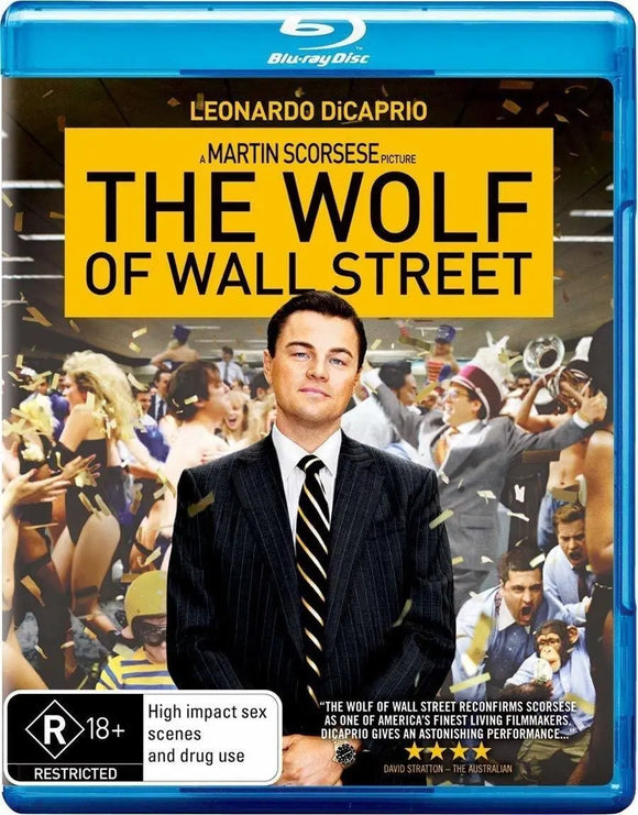 Wolf Of Wall Street (Blu-Ray) New & Sealed - Region B - All Elite DVDs