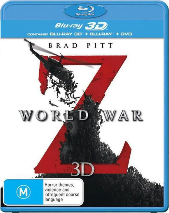World War Z 3D (Blu-Ray) New & Sealed - Region B - All Elite DVDs