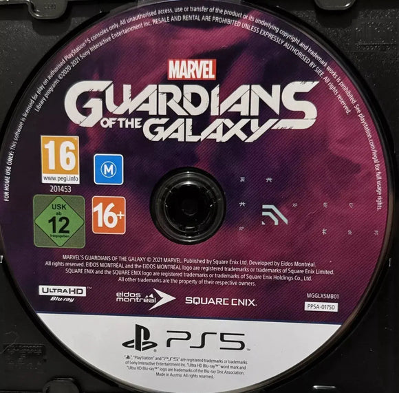 Guardians Of The Galaxy (PS5 Game) Mint Condition - No Case - All Elite DVDs