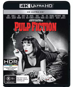 Pulp Fiction (4K UHD) Brand New & Sealed - Region Free - All Elite DVDs