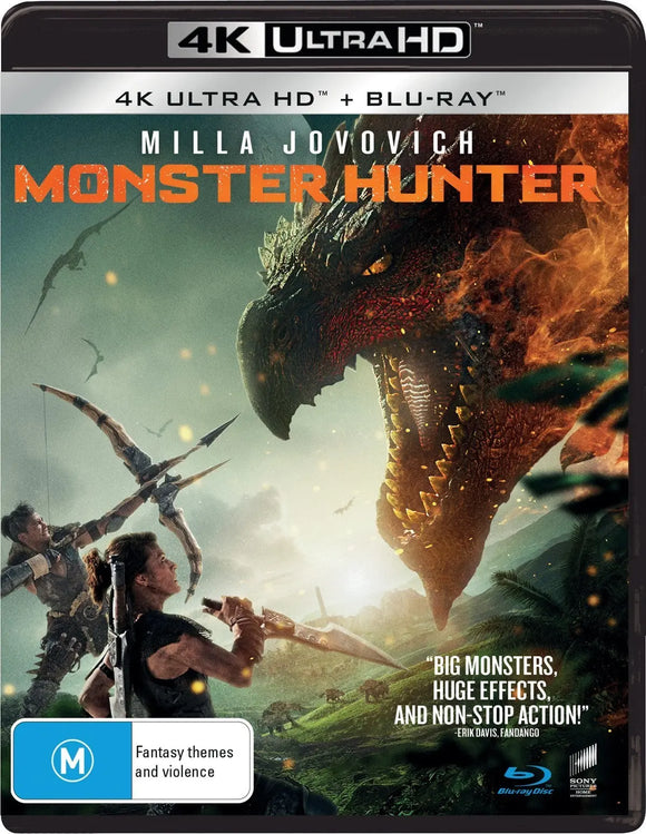Monster Hunter(4K-UHD/Blu-Ray)New & Sealed - Region Free - All Elite DVDs