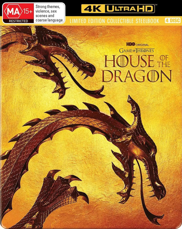 House Of The Dragon (Steelbook)(4K-UHD)New & Sealed - Region Free - All Elite DVDs