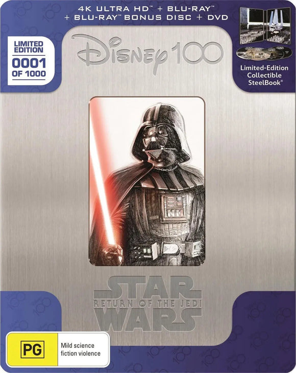 Star Wars: Return Of The Jedi (Steelbook) (4K UHD) New & Sealed - Region B - All Elite DVDs
