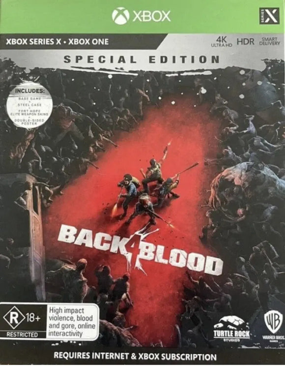 BACK 4 BLOOD -Special Edition (Xbox Series X - Xbox One) Brand New & Sealed - All Elite DVDs