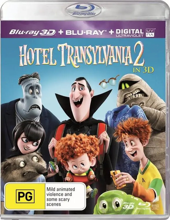 Hotel Transylvania 2 3D (Blu-Ray) New & Sealed - Region B - All Elite DVDs