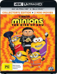 Minions : The Rise Of Gru(4K-UHD/Blu-Ray)New & Sealed - Region Free - All Elite DVDs