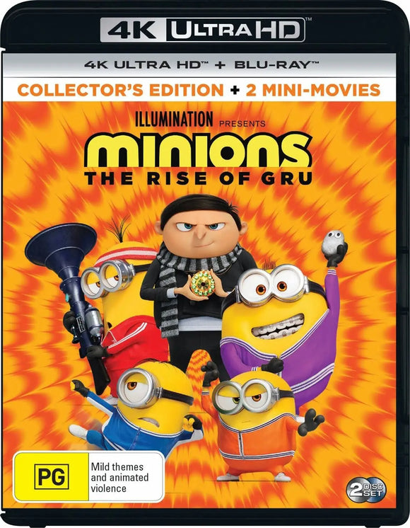 Minions : The Rise Of Gru(4K-UHD/Blu-Ray)New & Sealed - Region Free - All Elite DVDs