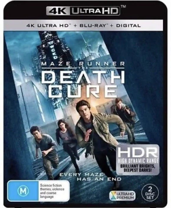 Maze Runner - The Death Cure (4K UHD + Blu-Ray) Brand New & Sealed - Region B - All Elite DVDs