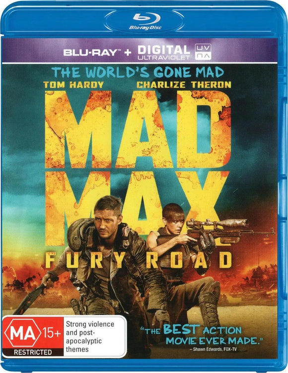 Mad Max : Fury Road (Blu-Ray) New & Sealed - Region B - All Elite DVDs