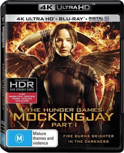 The Hunger Games: Mockingjay Part 1(4K-UHD/Blu-Ray)New & Sealed - Region Free - All Elite DVDs