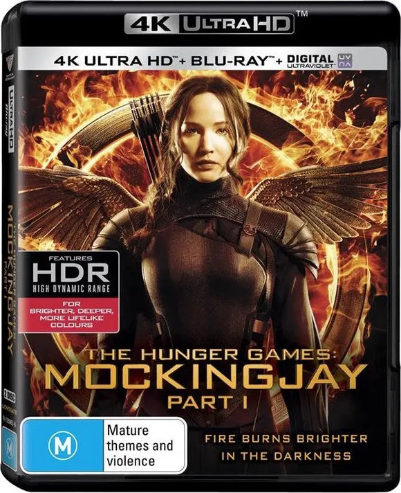 The Hunger Games: Mockingjay Part 1(4K-UHD/Blu-Ray)New & Sealed - Region Free - All Elite DVDs