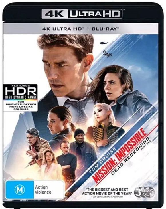 Mission Impossible: Dead Reckoning Part 1 (4K UHD + Blu-Ry) New & Sealed - RegB - All Elite DVDs