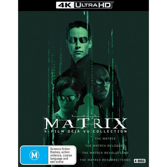 The Matrix (4-Movie Collection)(4K-UHD)New & Sealed - Region Free - All Elite DVDs