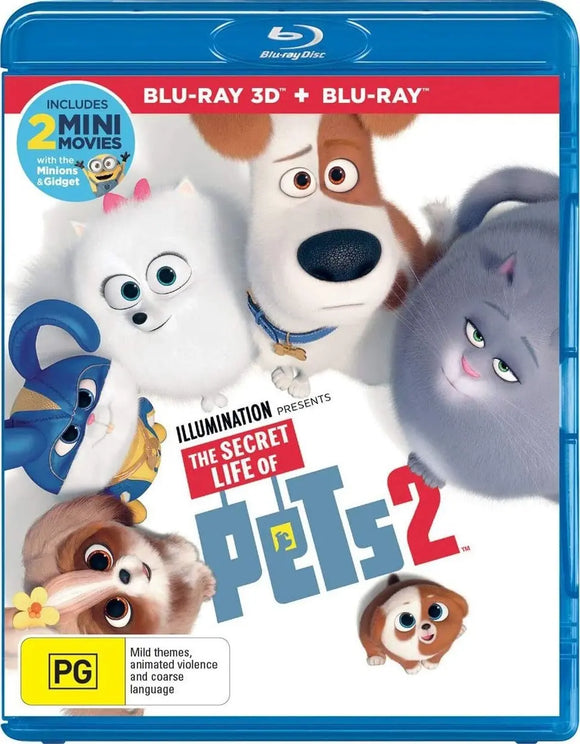 The Secret Life Of Pets 2 3D (Blu-Ray) New & Sealed - Region B - All Elite DVDs