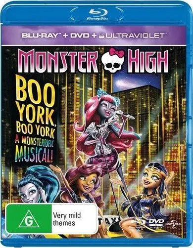 Monster High : Boo York , Boo York (Blu-Ray) New & Sealed - Region B - All Elite DVDs