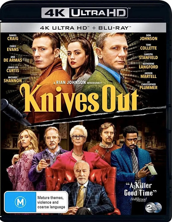 Knives Out (4K-UHD/Blu-Ray)New & Sealed - Region Free - All Elite DVDs