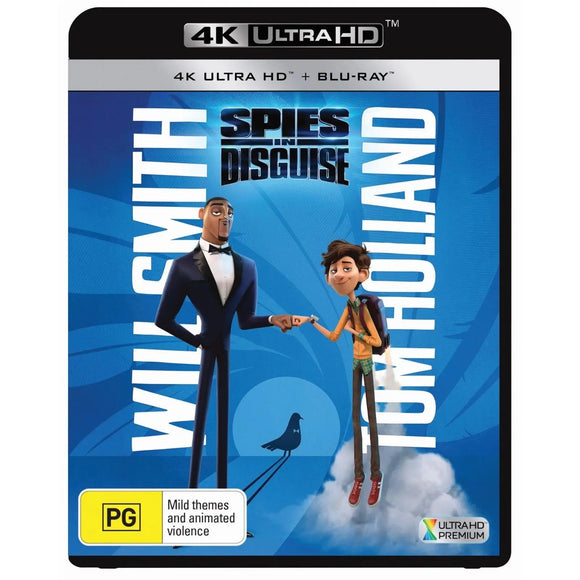 Spies In Disguise (4K UHD + Blu-Ray) Brand New & Sealed - Region B - All Elite DVDs