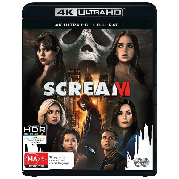 Scream 6 (4K UHD + Blu-Ray) Brand New & Sealed - Region B - All Elite DVDs