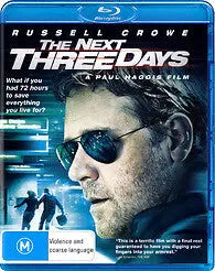 The Next Three Days (Blu-Ray) New & Sealed - Region B - All Elite DVDs