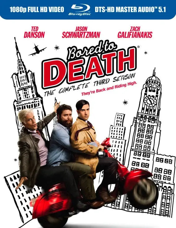 Bored To Death - Season 3 (Blu-Ray) New & Sealed - Region B - All Elite DVDs