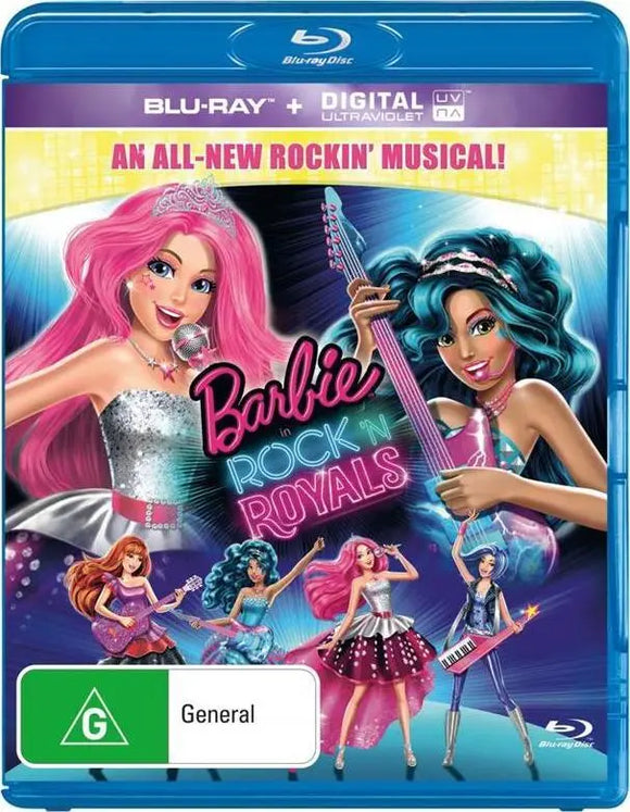 Barbie In Rock N Royals (Blu-Ray) New & Sealed - Region B - All Elite DVDs