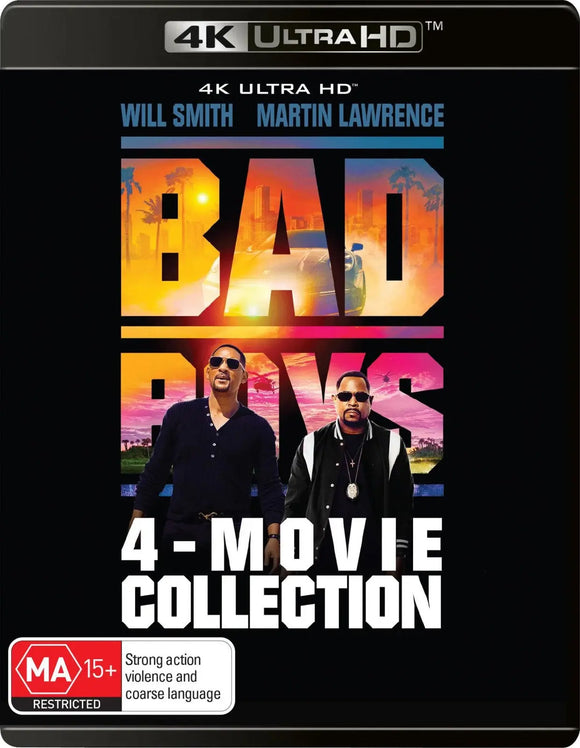 Bad Boys (4-Film Collection) (4K-UHD)New & Sealed - Region Free - All Elite DVDs