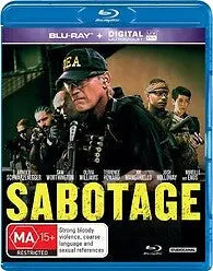 Sabotage (Blu-Ray) New & Sealed - Region B - All Elite DVDs