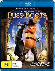 Puss In Boots (Blu-Ray) New & Sealed - Region B - All Elite DVDs
