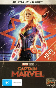 Captain Marvel - Limited Edition VHS CASE (4K UHD + Blu Ray) New & Sealed -Reg B - All Elite DVDs