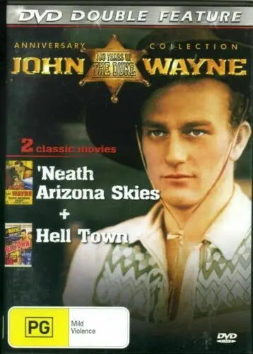 Neath Arizona Skies / Hell Town (DVD) Brand New & Sealed - Region 4 - All Elite DVDs